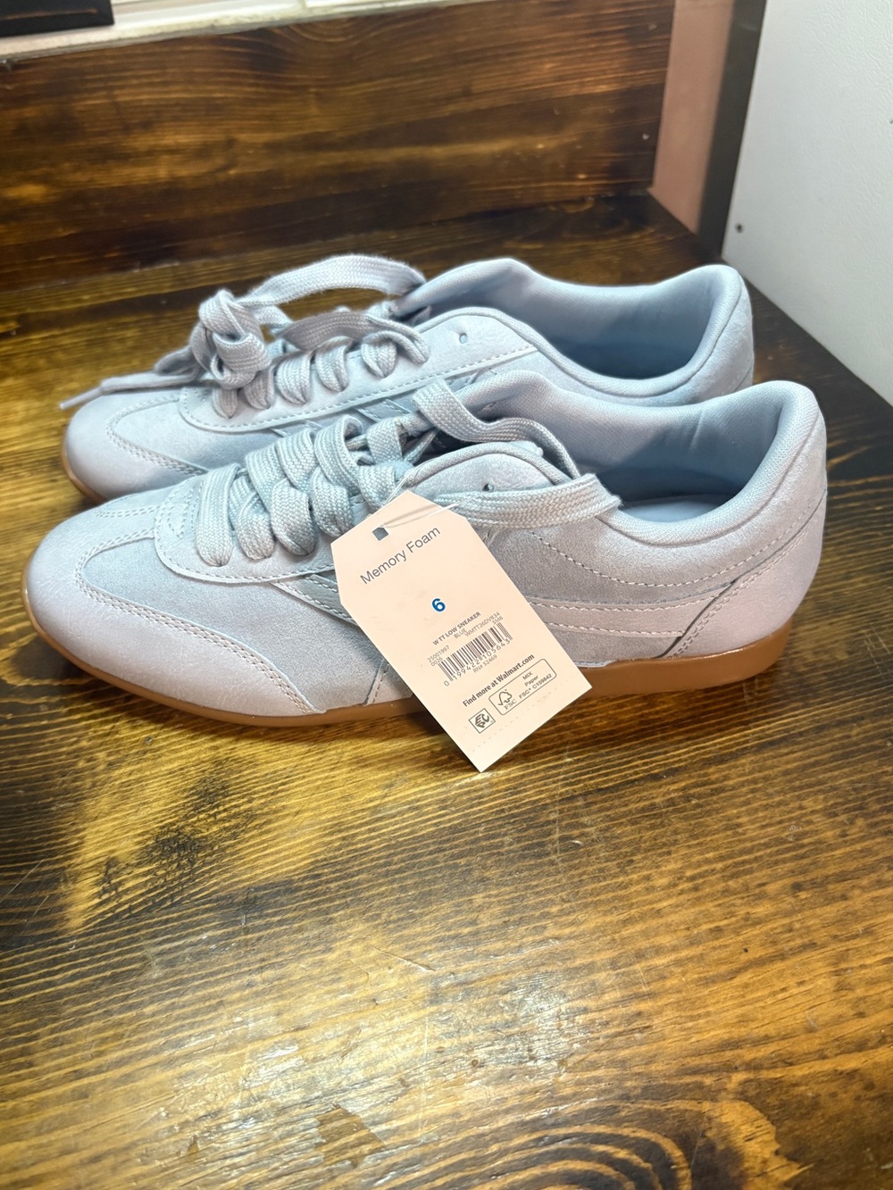 Time and tru pale blue sneakers size 6